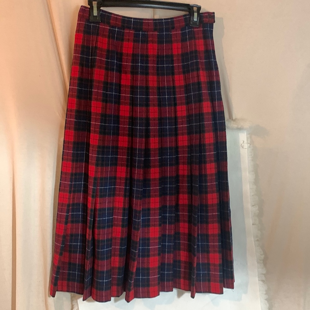 Vintage Pendleton Manson Tartan Wool Skirt Size 8